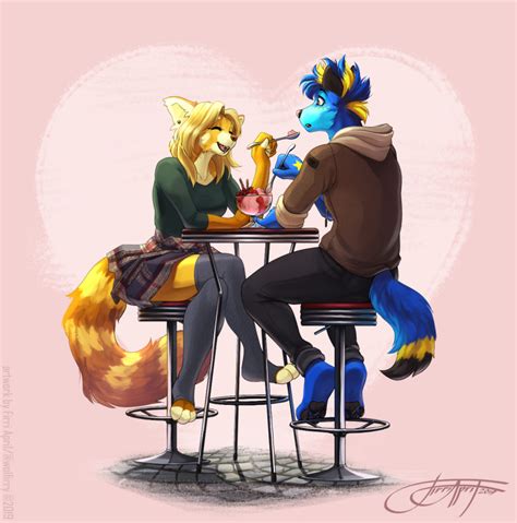 Furrybooru 2019 5 Fingers Absolute Territory Ailurid Anthro Arcais Blonde Hair Blue Hair Canid