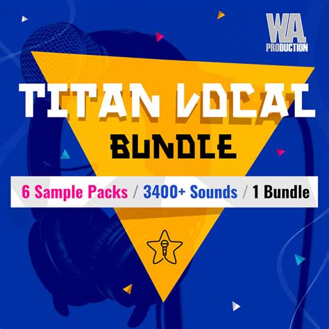 Titan Vocal Bundle By W A Production Clean Vocal Samples