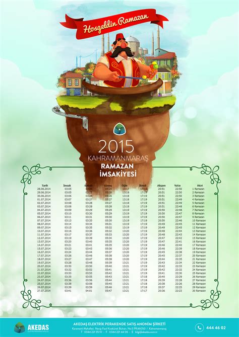 Akedaş Ramazan Takvim Illustration on Behance