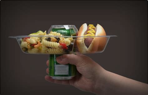 The Goplate Reusable Food And Beverage Holder Nogarlicnoonions