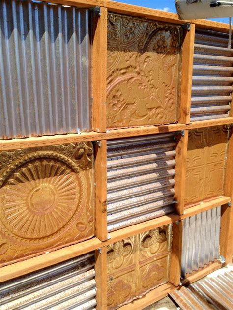 1,621 corrugated metal fence diy products are offered for sale by suppliers on alibaba.com, of which fencing, trellis & gates accounts for 1%. 7 best images about fence made with tin ceiling tiles on ...