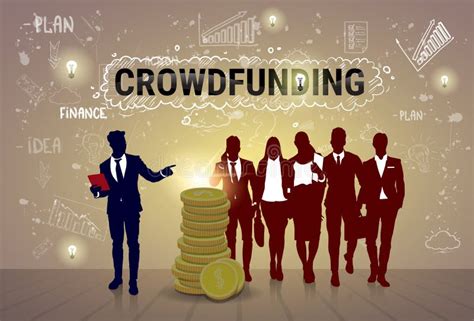 Business People Group Investment Money Investor Crowd Funding Web