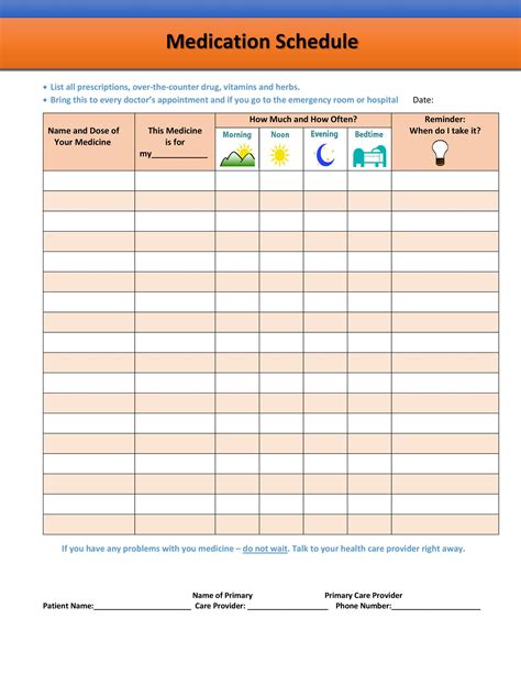 Medication Log Sheet For Patients ~ Excel Templates