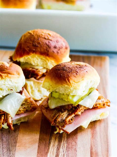 Cuban Pulled Pork Sliders Easy Dinner Recipe Delicious Table