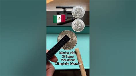 Mexico 1968 Olympic Silver Coin Ping Test Youtube