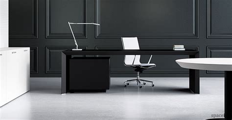 Office Desks Ceo Desk Black Leather