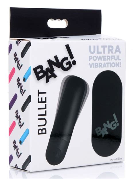 Vibrating Bullet W Remote Control Black Vibrator Cordless Vibe