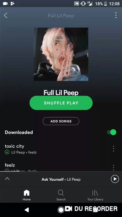 Spotify Playlist Of Full Lil Peep Discography 12 Hours Directions