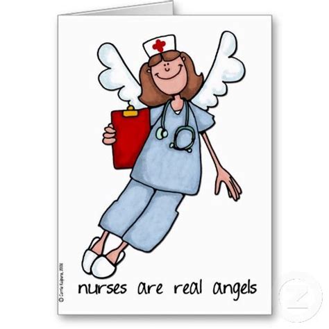 Nurses Are Real Angels Card Nurse Drawing Nurse Art