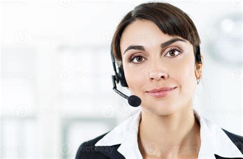 Female Call Center Service Operator 871802 Stock Photo At Vecteezy