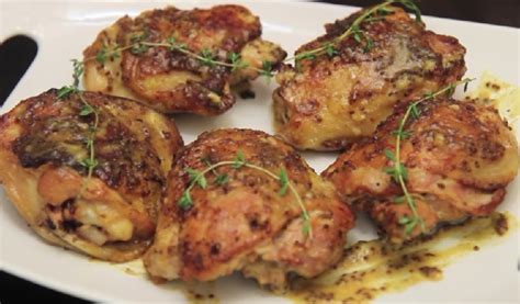 Voici Une Sublime Recette De Cuisses De Poulet Au Miel Et La Moutarde