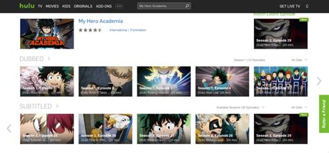 List Of Anime On Hulu 2017