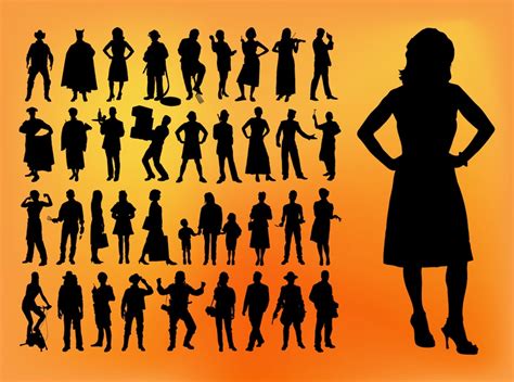 Find & download free graphic resources for female silhouette. Silhouette Pack Vector Art & Graphics | freevector.com