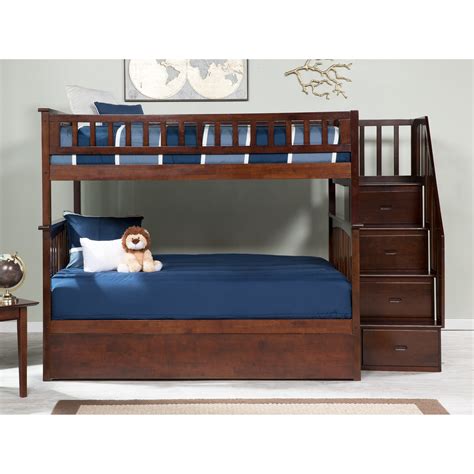Shop Columbia Staircase Bunk Bed Full Over Full With Twin Size Urban