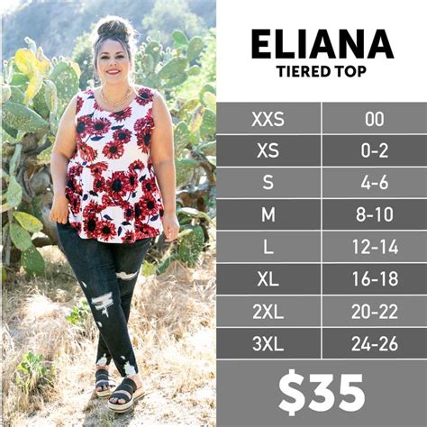 2021 lularoe americana eliana size chart tiered tops lularoe styling lularoe size chart