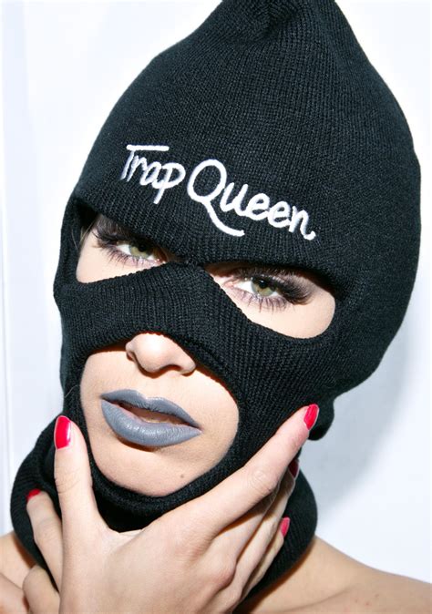 Goulbourne grew up listening to busta rhymes, missy elliott, wu tang clan, and lil wayne, among other artists. Petals and Peacocks Trap Queen Ski Mask | Dolls Kill