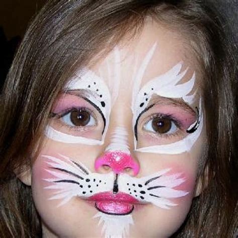 Cat Face Paint Face Painting Halloween Kitty Face Paint Bunny Face