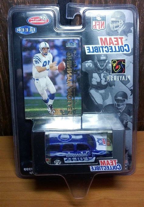 Peyton Manning Colts Fleer Nfl Team Collectible Diecast