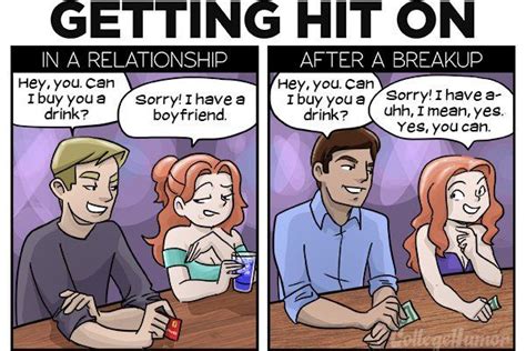 In A Relationship Vs After A Breakup College Humor Memes Relationship