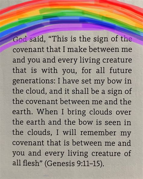 Rainbow The Sign Of The Covenant Between Us And God Bible
