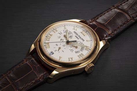 Patek Philippe Ref 5035j A Gold Automatic Annual Calendar Wristwatch