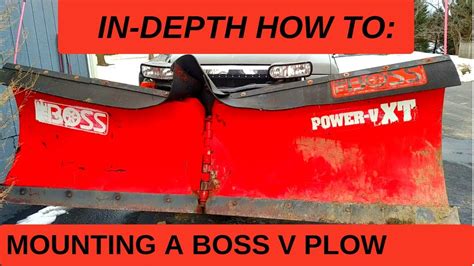 How To Mount A Snow Plow On A Truck Boss V Snowplow Ford F250 60