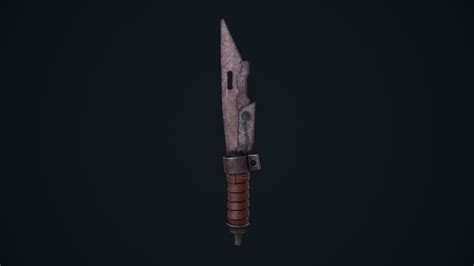3d Model Post Apocalyptic Blade Vr Ar Low Poly Cgtrader