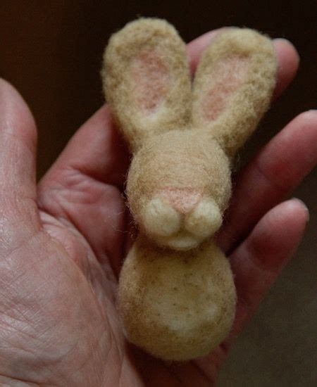 A Cute Needle Felted Bunny Tutorial For Beginners To The Craft Felt