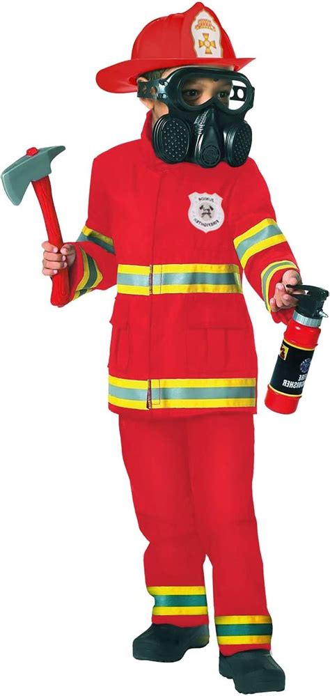 Morph Kids Red Fireman Halloween Costume Large Buy Online At Best