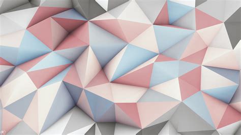 Wallpaper Digital Art Abstract 3d Artwork Low Poly Symmetry Triangle Pattern Geometry