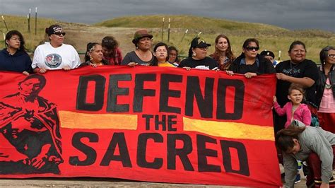 Us Government Halts Oil Pipeline Opposed By Native Americans Standing