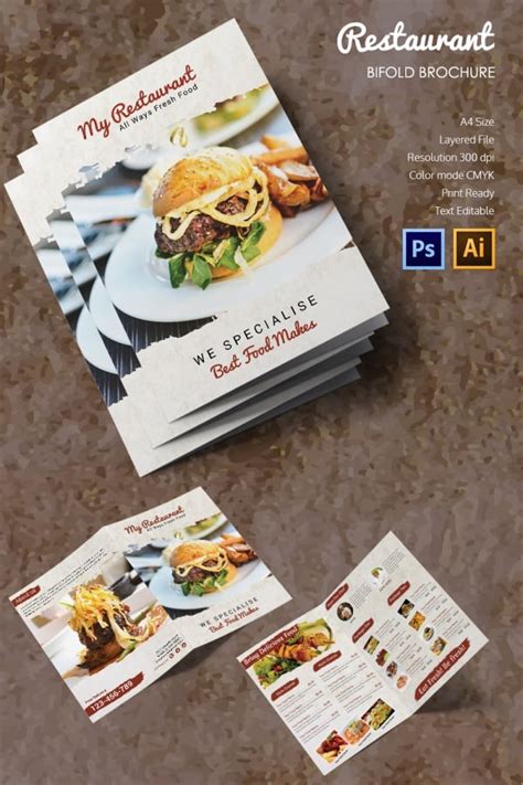 27 Restaurant Brochure Templates Free Psd Eps Ai Indesign Word