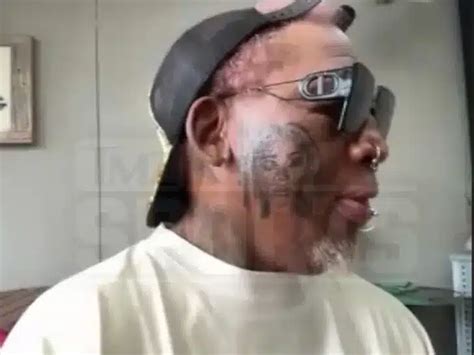 Dennis Rodman Gets Huge Face Tattoo Of His Girlfriend Video Blk Alerts