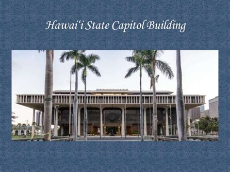 Hawaii State Capitol Tour