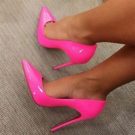 Womens Style Pumps Hot Pink Elegant Pointed Toe Stiletto Heels Leather Pumps Fall Fashion