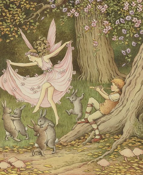 Ida Rentoul Outhwaite 1888 1960 Fairies And Rabbits Flickr