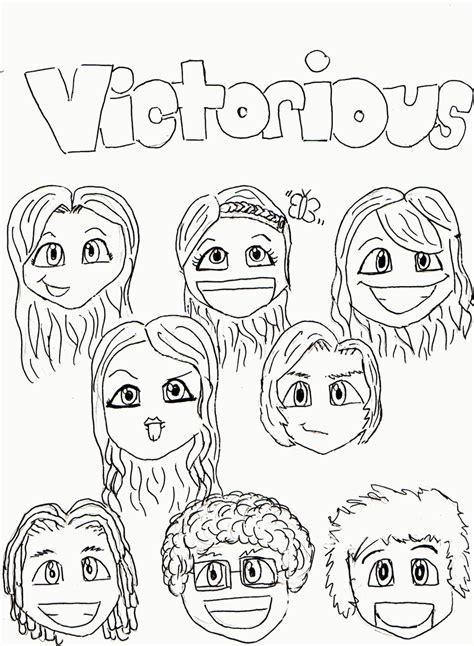 Victorious Cast Coloring Pages Coloring Home