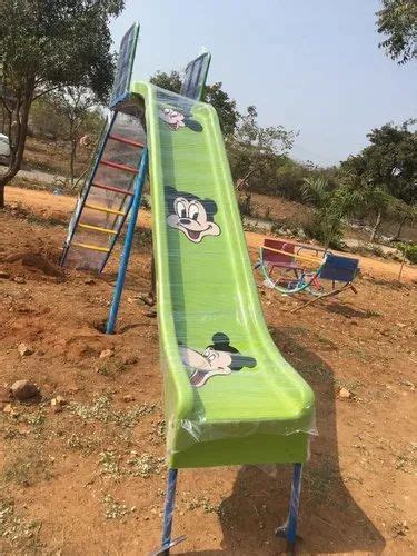 Straight Blue Frp Playground Slide Size 10x2x12 Feet At Rs 22500 In
