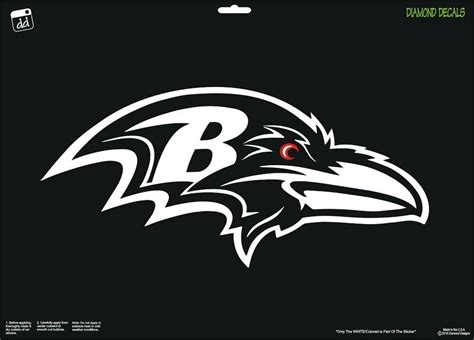 Baltimore Ravens Logo Football Custom Vinyl Car Decal Window Color