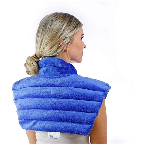 Large Weighted Heating Pad With Stand Up Collar And Microwaveable