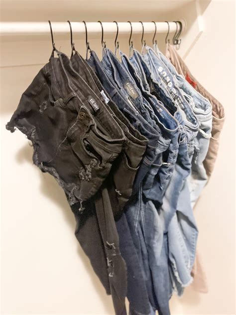 The Best Closet Hack For Hanging Your Jeans Pants And Even Shorts