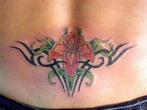 91 Fabulous Flowers Tattoos On Lower Back