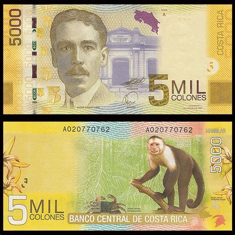 5000 Colones Costa Rica 2009 Shop Tiền Sưu Tầm D Money