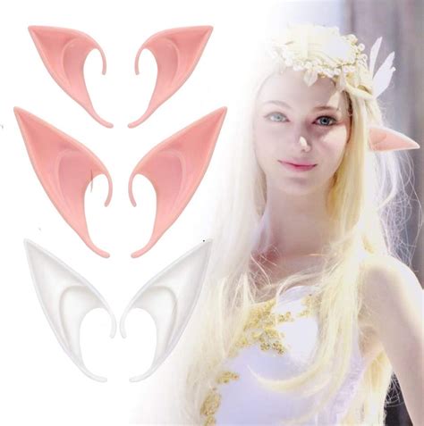 Latex Fairy Pixie Elf Ears Halloween Elven Vampire Ears 2 Pairs Elf