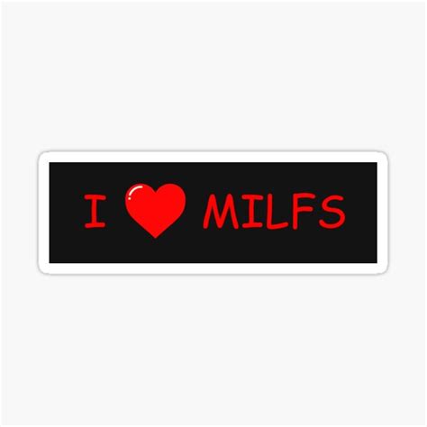 I Heart Milfs Sticker For Sale By Lover Of All Redbubble