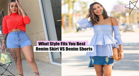What Style Fits You Best Denim Skirt Vs Denim Shorts Shop Bbj