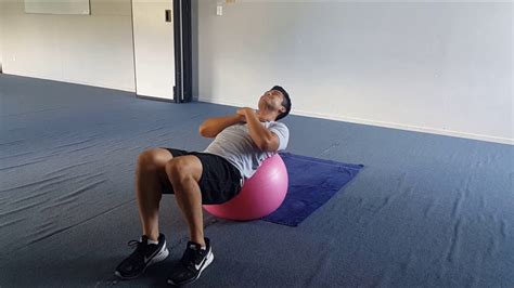 Swiss Ball Core Workout Lying Foot Raises Youtube