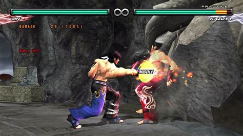 Tekken 5 Dark Resurrection Jin Kazama Advanced 86 Damage Wall Combo