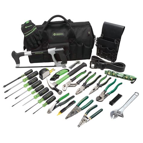 Greenlee 28 Piece Master Electrician Kit Tools Tool Sets