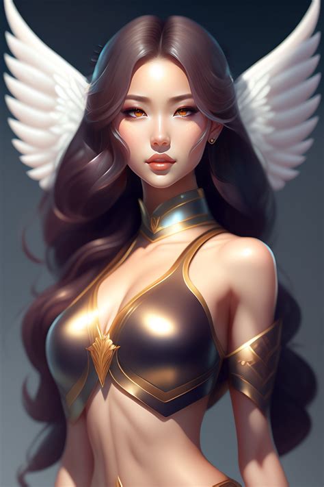 Lexica Fantasy Female Angel Custom Character Art Digital Drawing